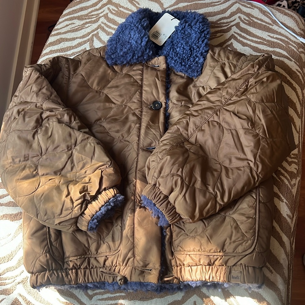 NWT Levi’s Sherpa Reversible Swing Trucker Jacket